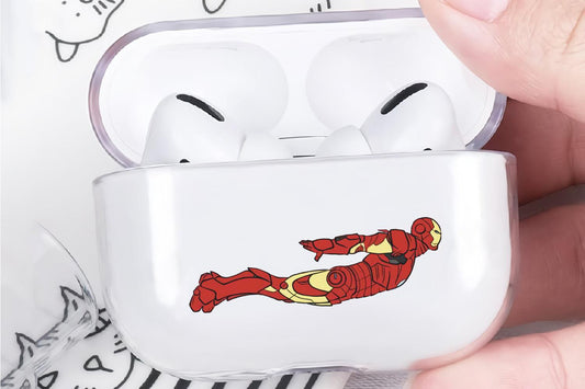 Iron Man Kite Mode Apple Airpod Pro 3 Clear Case-Xtracase
