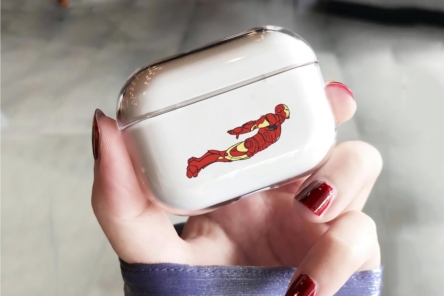 Iron Man Kite Mode Apple Airpod Pro 2 Clear Case-Xtracase