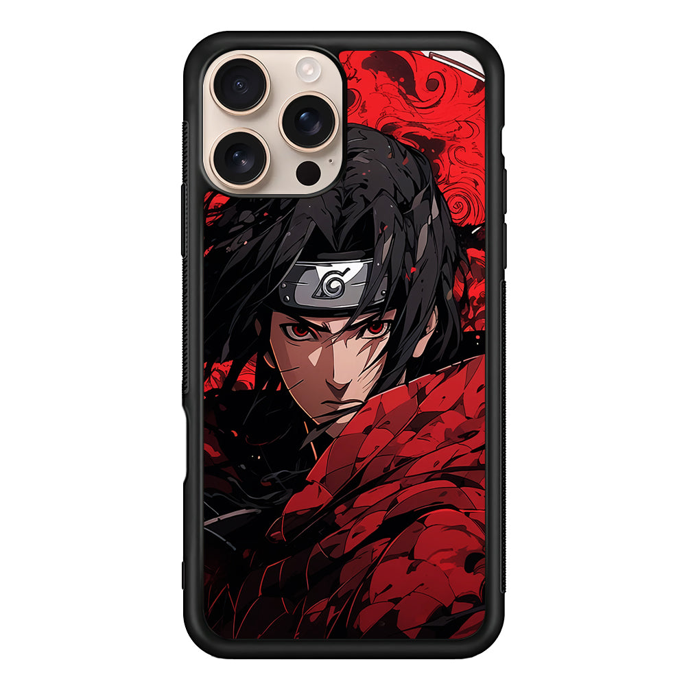Itachi Uchiha Red Clothes iPhone 16 Pro Case - iPhone 16 Pro