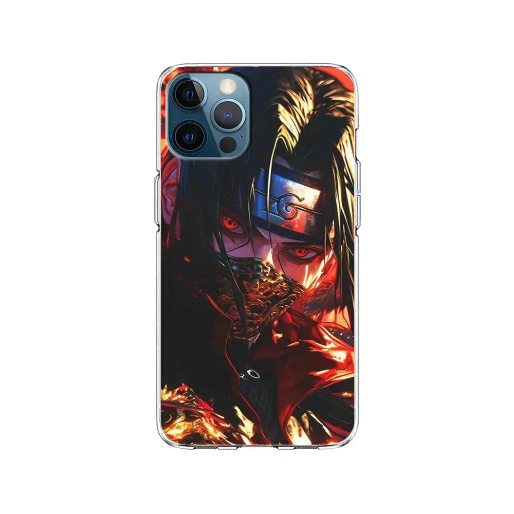 Itachi Uchiha Using a Mask iPhone 15 Pro Max Case-Clear Soft Case-Xtracase