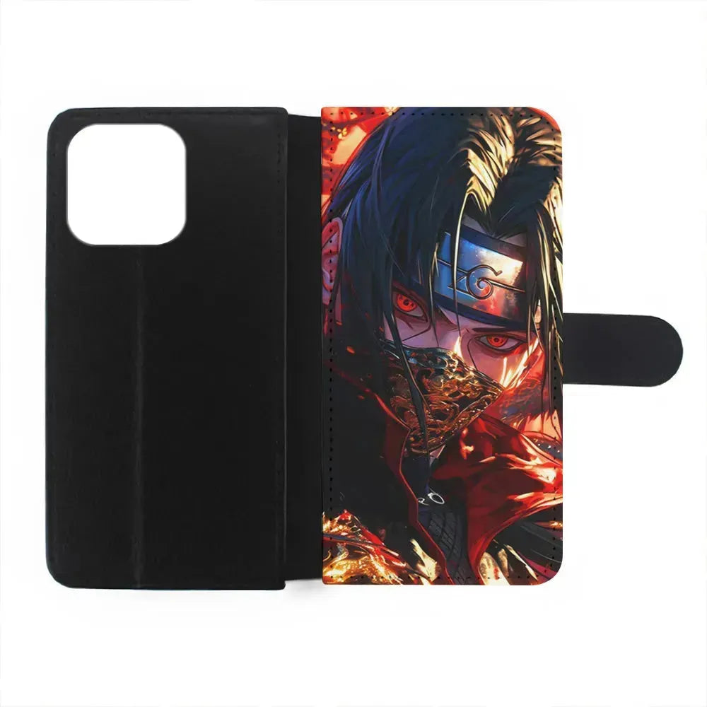 Itachi Uchiha Using a Mask iPhone 15 Pro Max Case-Flip Wallet Case-Xtracase