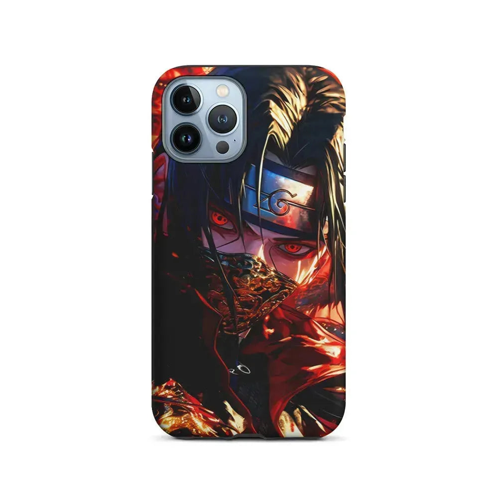 Itachi Uchiha Using a Mask iPhone 15 Pro Max Case-2 in 1 Tough Case-Xtracase