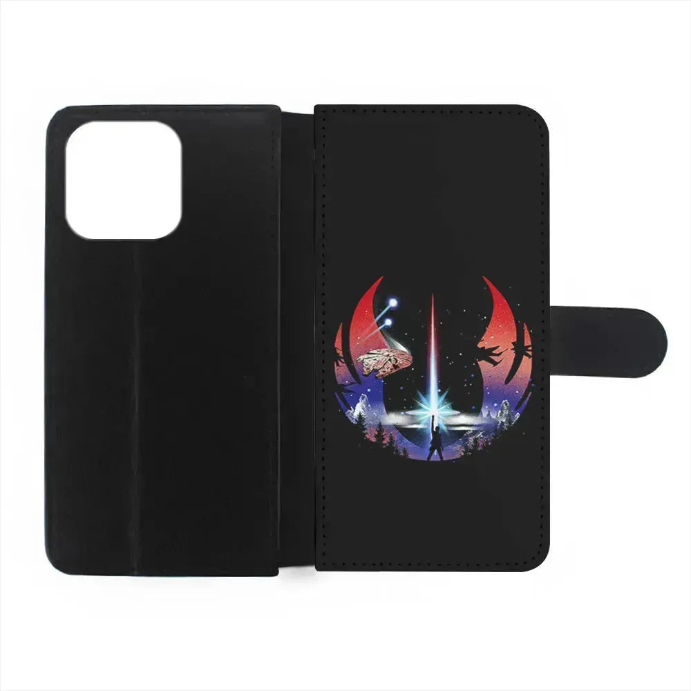 Jedi Order Logo Star Wars iPhone 13 Mini Case-Flip Wallet Case-Xtracase