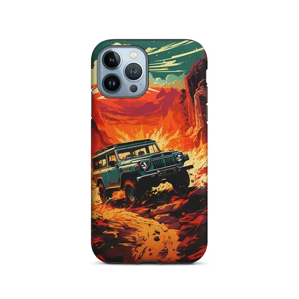 Jeep Offroad Adventure Car iPhone 15 Pro Max Case-2 in 1 Tough Case-Xtracase