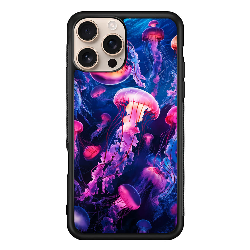 Jellyfish Drifting in The Ocean iPhone 16 Pro Max Case - iPhone 16 Pro Max