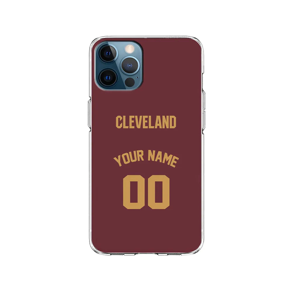 Custom Jersey Cleveland Cavaliers NBA Phone Case-Red-Clear Soft Case-Xtracase