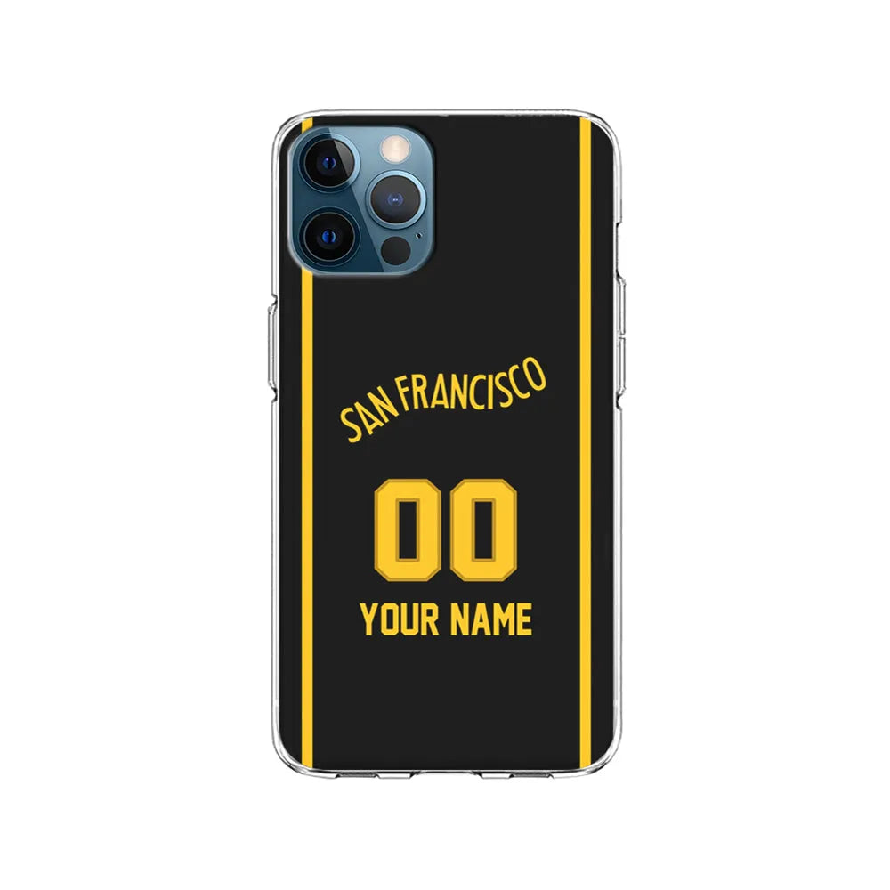 Custom Jersey Golden State Warriors NBA Phone Case-Black-Clear Soft Case-Xtracase