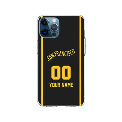 Custom Jersey Golden State Warriors NBA Phone Case-Black-Clear Soft Case-Xtracase