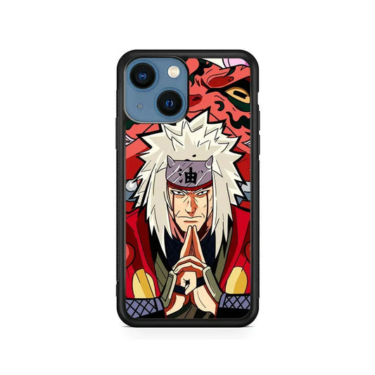 Jiraya X Gamabunta iPhone 13 Mini Case-Rubber / Black (2D Case)-Xtracase