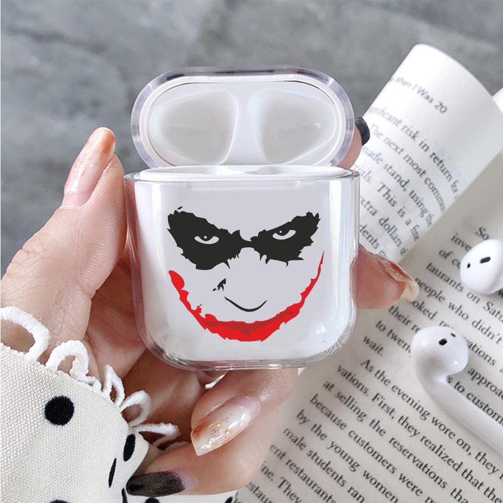 Joker Face Art Protective Clear Case Cover For Apple Airpods-Xtracase