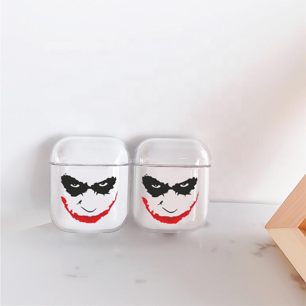 Joker Face Art Protective Clear Case Cover For Apple Airpods-Xtracase