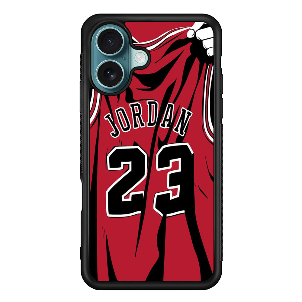 Jordan Red Basket Jersey iPhone 16 Case - Xtracase