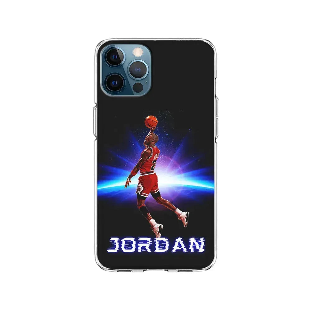 Jordan Slam Dunk Galaxy iPhone 15 Pro Max Case-Clear Soft Case-Xtracase