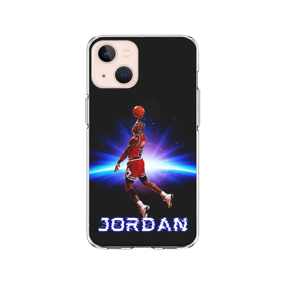 Jordan Slam Dunk Galaxy iPhone 15 Case-Clear Soft Case-Xtracase