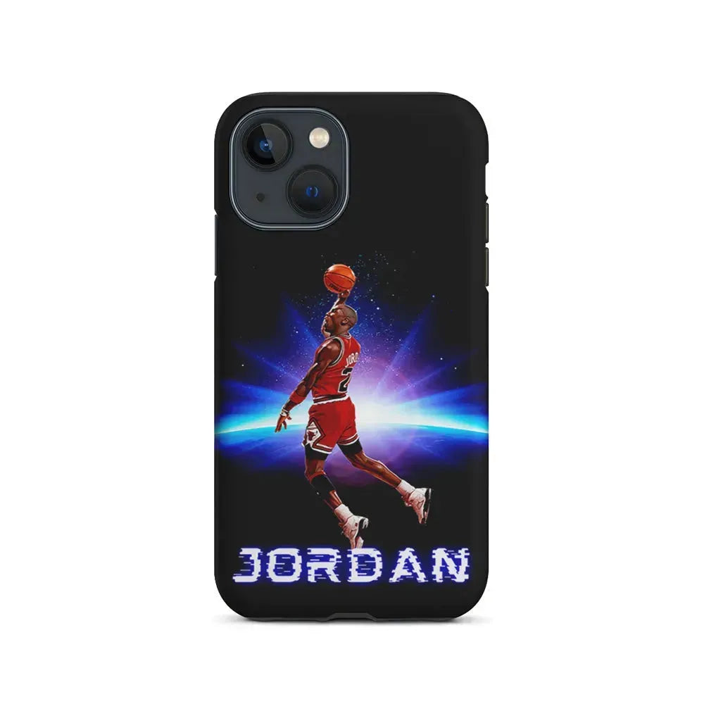 Jordan Slam Dunk Galaxy iPhone 13 Mini Case-2 in 1 Tough Case-Xtracase