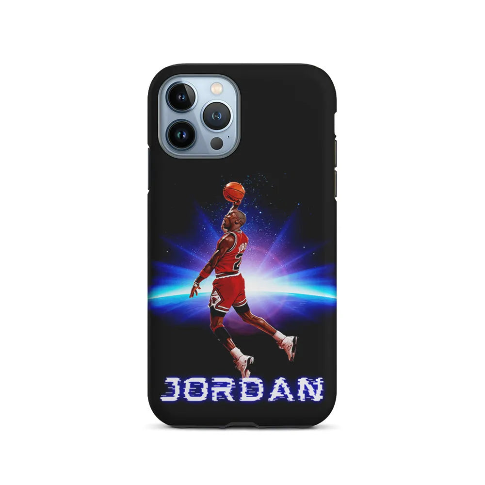 Jordan Slam Dunk Galaxy iPhone 13 Pro Case-2 in 1 Tough Case-Xtracase