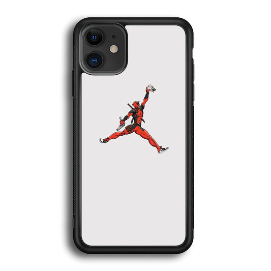 Jordan Deadpool Meme White Milk iPhone 12 Case-Xtracase