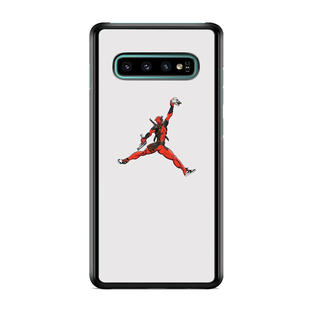Jordan Deadpool Meme White Milk Samsung Galaxy S10 Case-Xtracase