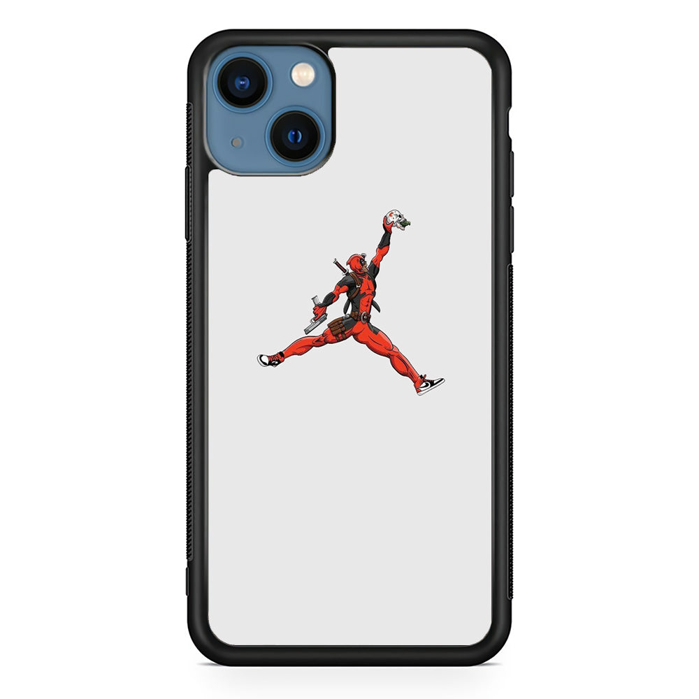 Jordan Deadpool Meme White Milk iPhone 15 Case-Xtracase