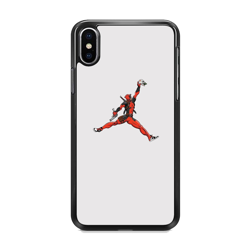 Jordan Deadpool Meme White Milk iPhone XS Case-Xtracase