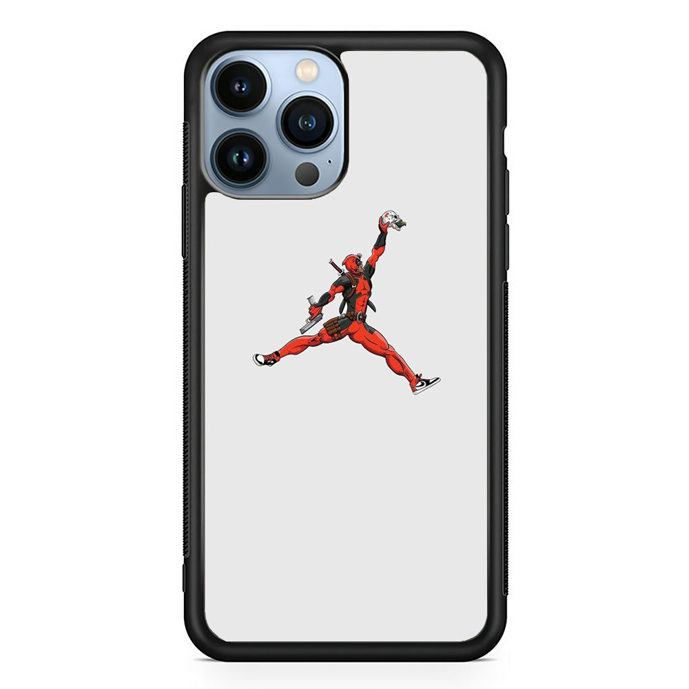 Jordan Deadpool Meme White Milk iPhone 14 Pro Case-Xtracase