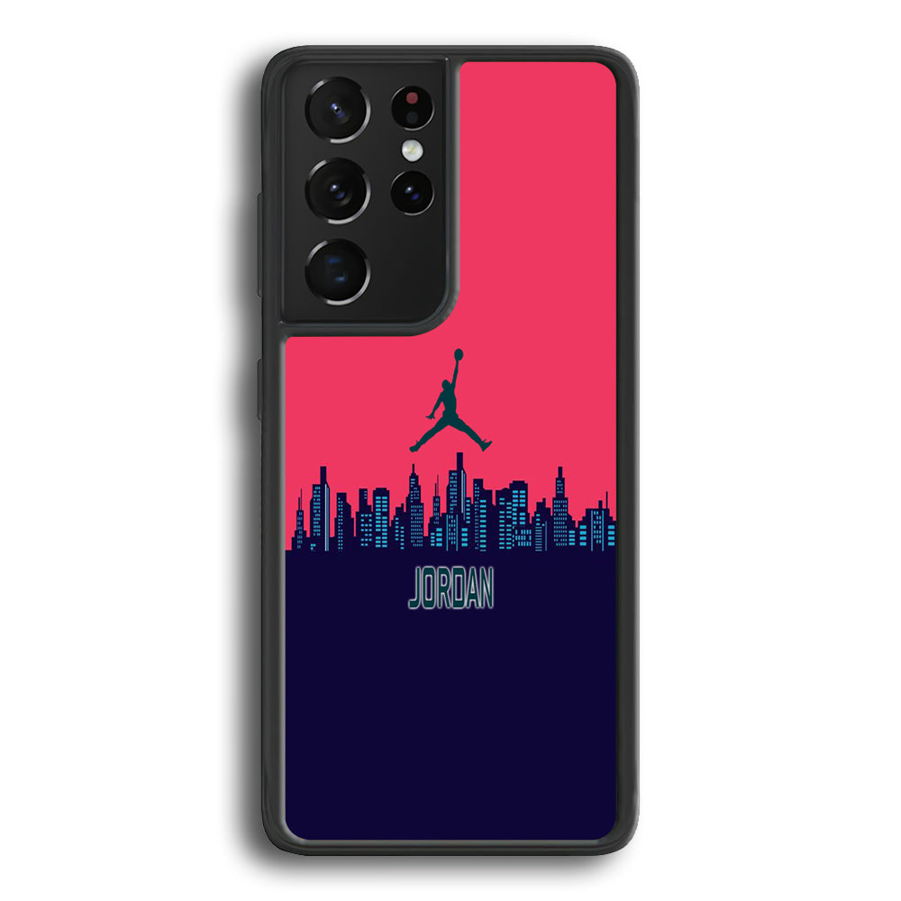 Jordan Jump City Magenta Samsung Galaxy S21 Ultra Case-Xtracase