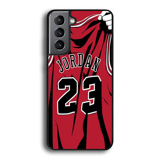 Jordan Red Basket Jersey Samsung Galaxy S21 Plus Case-Xtracase