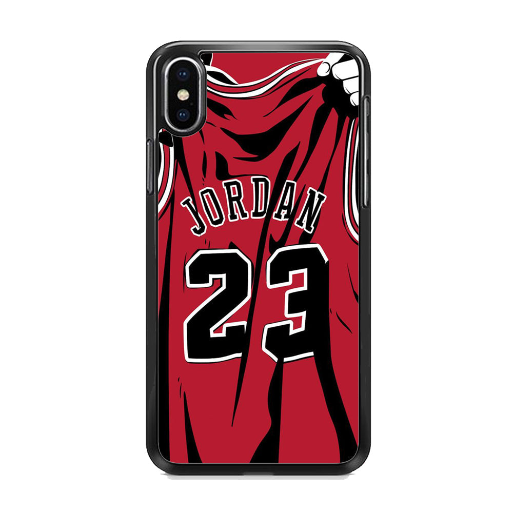 Jordan Red Basket Jersey iPhone X Case-Xtracase