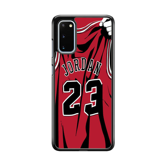 Jordan Red Basket Jersey Samsung Galaxy S20 Case-Xtracase