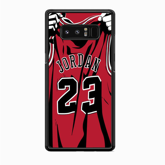 Jordan Red Basket Jersey Samsung Galaxy Note 8 Case-Xtracase