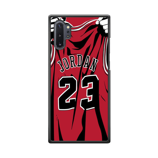 Jordan Red Basket Jersey Samsung Galaxy Note 10 Plus Case-Xtracase