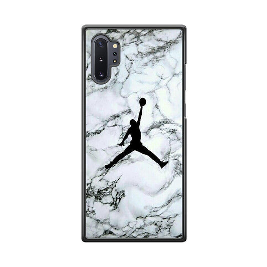 Jordan White Marble Logo Samsung Galaxy Note 10 Plus Case-Xtracase