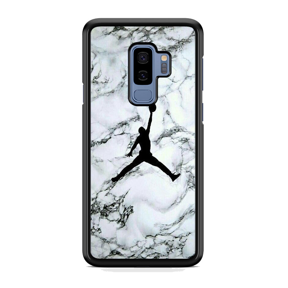 Jordan White Marble Logo Samsung Galaxy S9 Plus Case-Xtracase
