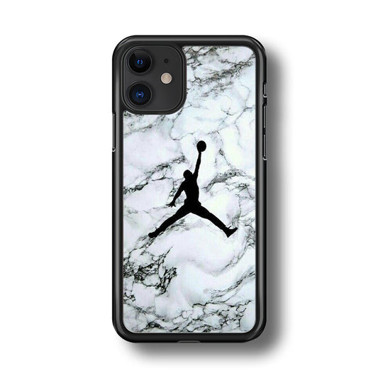 Jordan White Marble Logo iPhone 11 Case-Xtracase