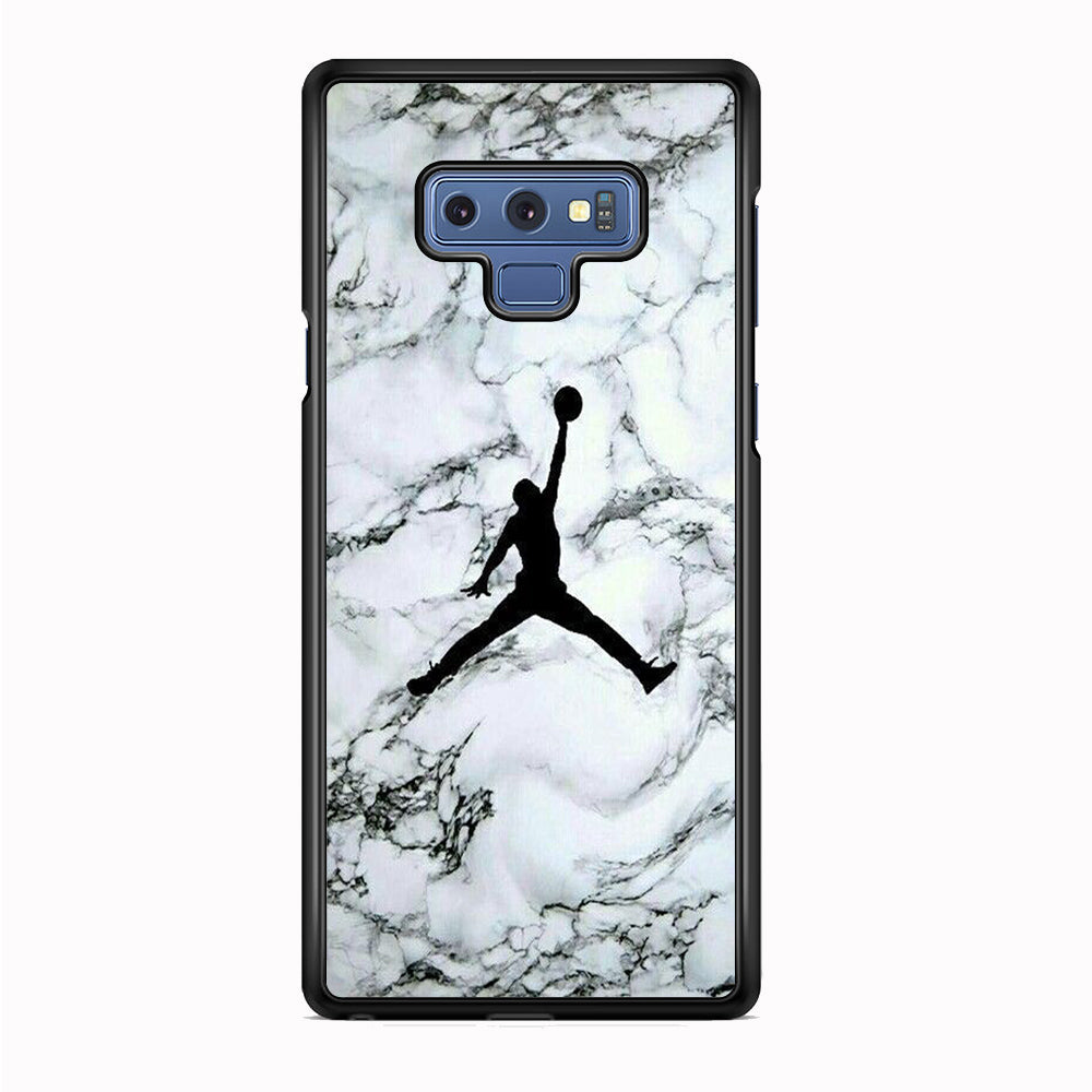 Jordan White Marble Logo Samsung Galaxy Note 9 Case-Xtracase