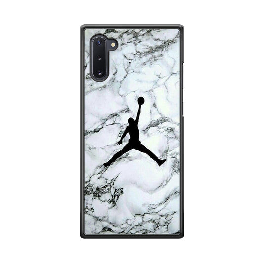 Jordan White Marble Logo Samsung Galaxy Note 10 Case-Xtracase