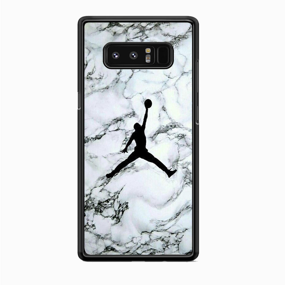 Jordan White Marble Logo Samsung Galaxy Note 8 Case-Xtracase