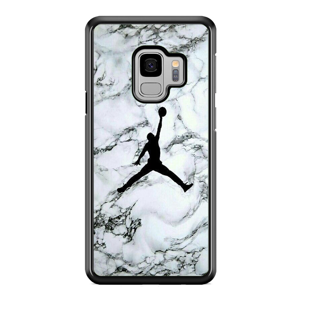 Jordan White Marble Logo Samsung Galaxy S9 Case-Xtracase
