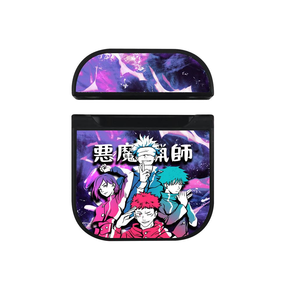 Jujutsu Kaisen Fearless Team Hard Plastic Case Cover For Apple Airpods-Xtracase