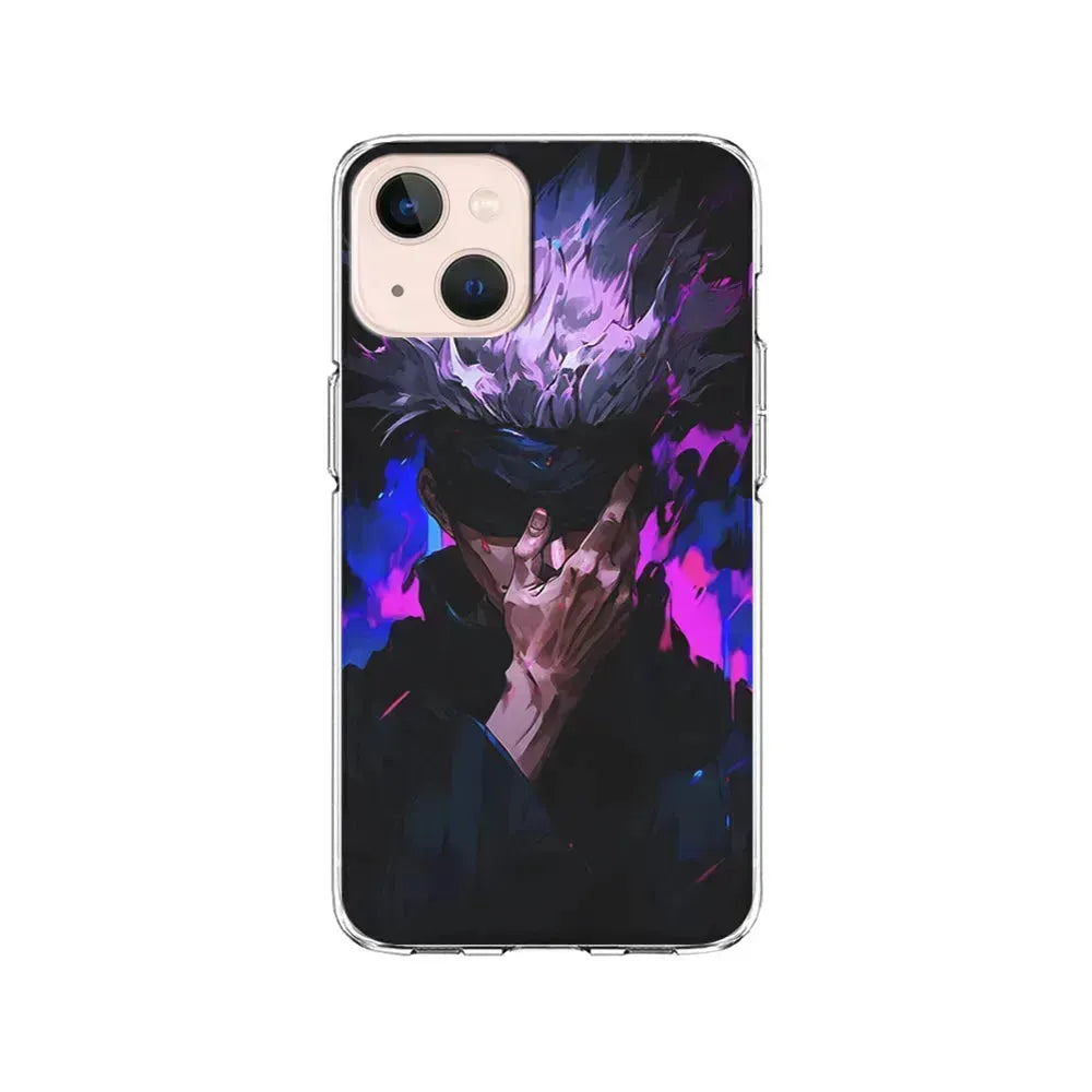 Jujutsu Kaisen Satoru Gojo Art iPhone 13 Mini Case-Clear Soft Case-Xtracase
