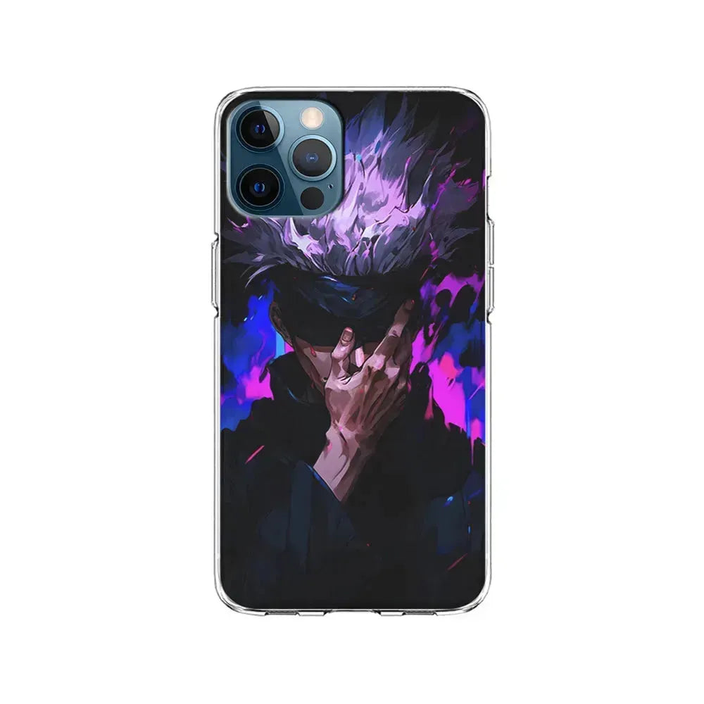 Jujutsu Kaisen Satoru Gojo Art iPhone 15 Pro Max Case-Clear Soft Case-Xtracase