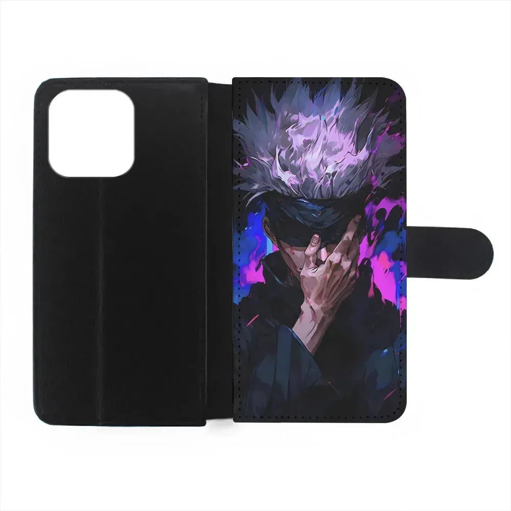 Jujutsu Kaisen Satoru Gojo Art iPhone 15 Pro Max Case-Flip Wallet Case-Xtracase