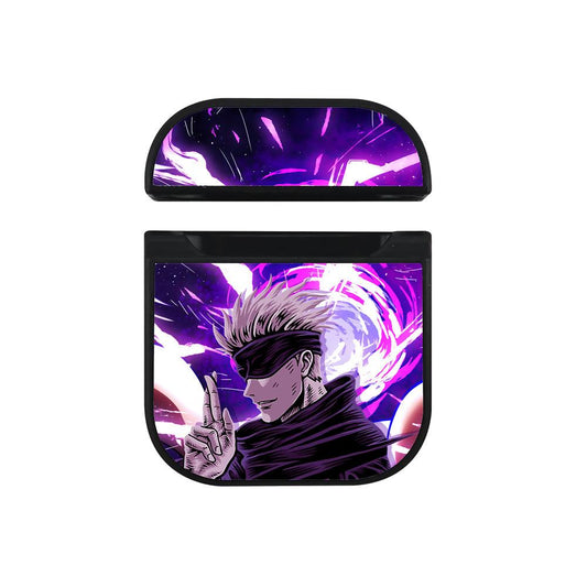 Jujutsu Kaisen Satoru Night Shape Hard Plastic Case Cover For Apple Airpods-Xtracase