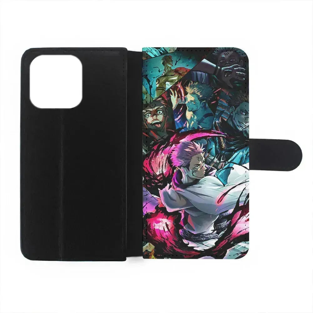 Jujutsu Kaisen Sukuna Aesthetic iPhone 13 Mini Case-Flip Wallet Case-Xtracase
