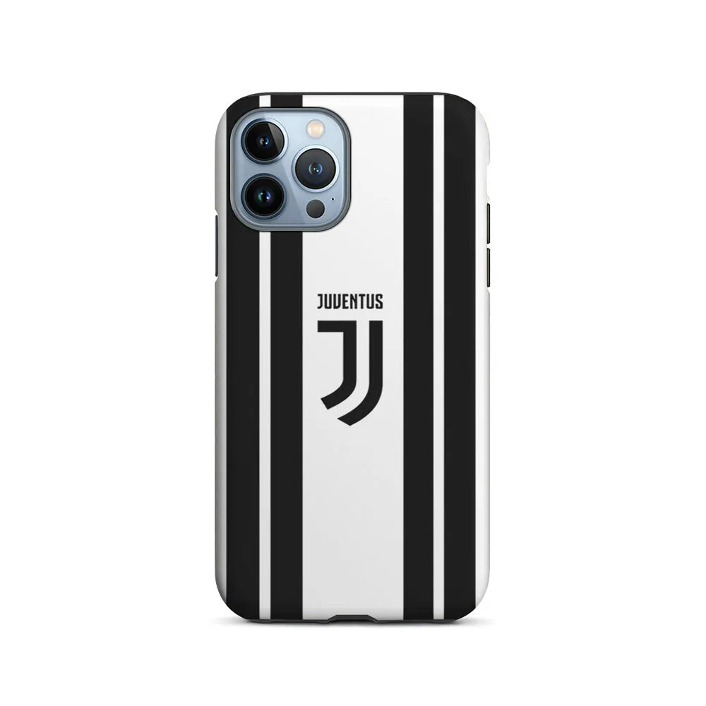 Juventus Black Stripe iPhone 13 Pro Case-2 in 1 Tough Case-Xtracase