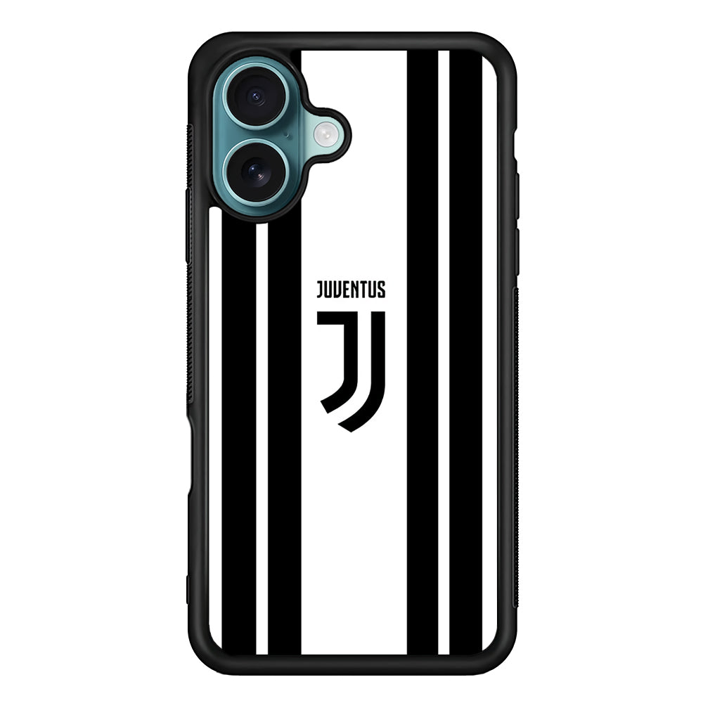 Juventus Black Stripe iPhone 16 Case - Xtracase