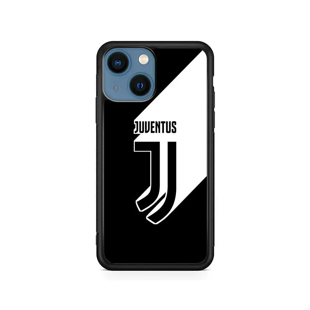 Juventus Pride of Logo iPhone 13 Mini Case-Rubber / Black (2D Case)-Xtracase