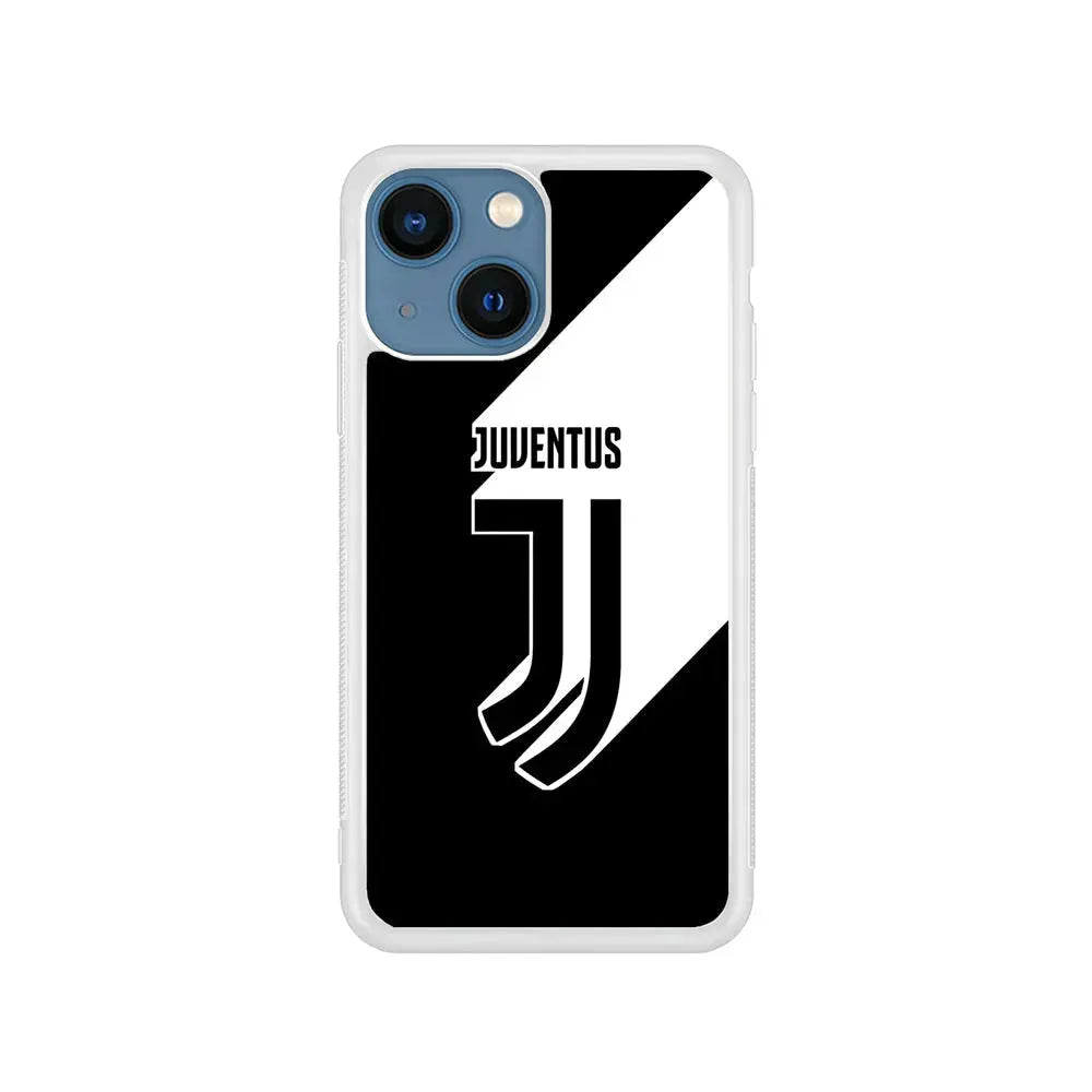 Juventus Pride of Logo iPhone 13 Mini Case-Rubber / White (2D Case)-Xtracase