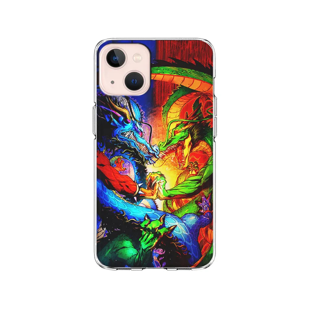 Kaido VS Shenron Crossover iPhone 15 Plus Case-Clear Soft Case-Xtracase