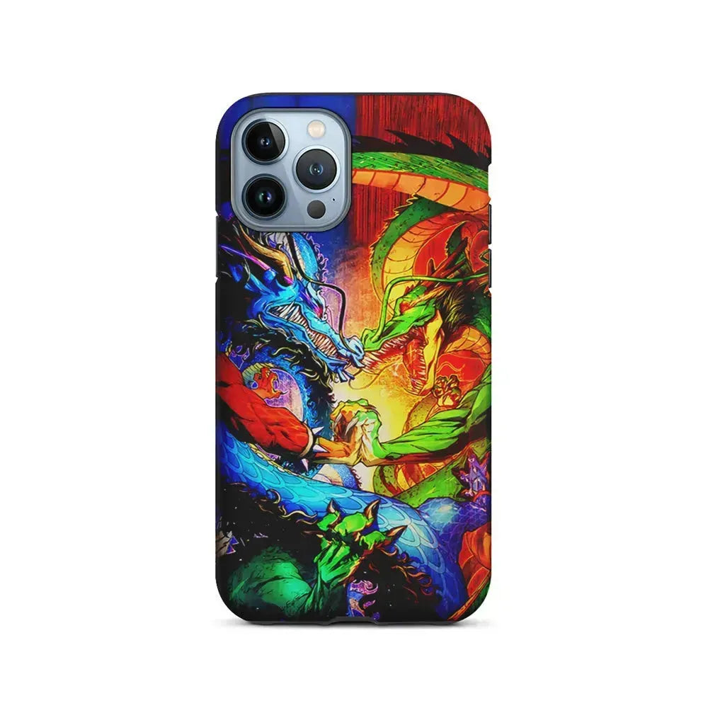 Kaido VS Shenron Crossover iPhone 15 Pro Max Case-2 in 1 Tough Case-Xtracase